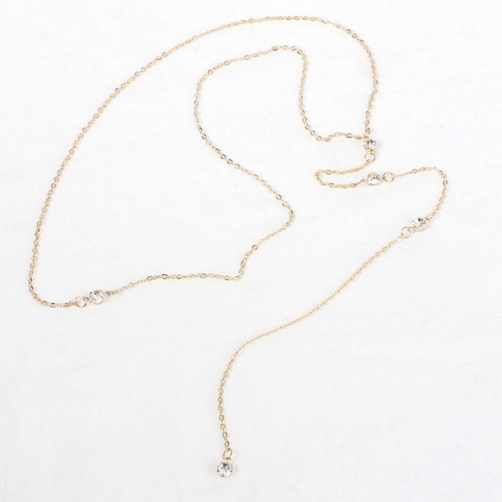 Crystal Backdrop Back Body Necklace - Picture 7 of 10